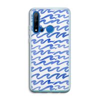 Blauwe golven: Huawei P20 Lite (2019) Transparant Hoesje Blauwe golven: Huawei P20 Lite (2019) Transparant Hoesje