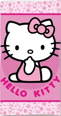 Hello Kitty Pinky strandlaken 70 x 140 cm - polyester