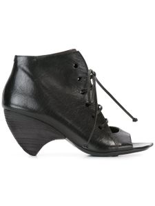 Marsèll bottines à lacet à talon courbé - Noir