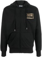 Versace Jeans Couture hoodie zippé à logo imprimé - Noir - thumbnail