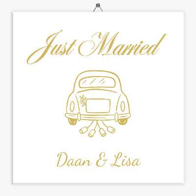 Tegeltje just married