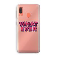 Whatever: Samsung Galaxy A20e Transparant Hoesje