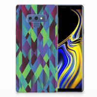 Samsung Galaxy Note 9 | TPU Hoesje | Abstract Green Blue