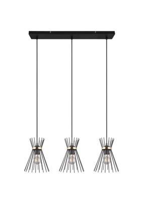 Trio HanglampRod design zwart 3-lichts - R31533080