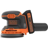 Black & Decker neu BDCROS18-QW Excentrische accuschuurmachine Incl. accu, Incl. lader 18 V Ø 125 mm