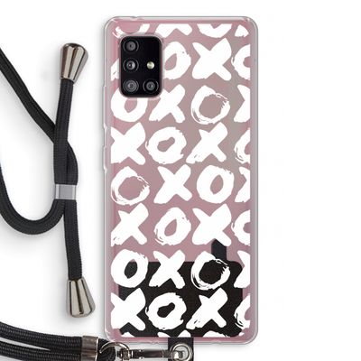 XOXO: Samsung Galaxy A51 5G Transparant Hoesje met koord