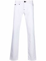 Philipp Plein jean droit à taille mi-haute - Blanc - thumbnail