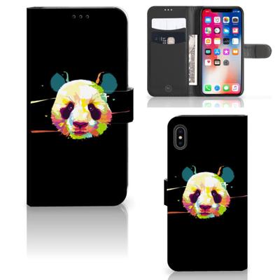 Apple iPhone Xs Max Leuk Hoesje Panda Color | Portemonnee hoesje
