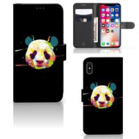 Apple iPhone Xs Max Leuk Hoesje Panda Color | Portemonnee hoesje