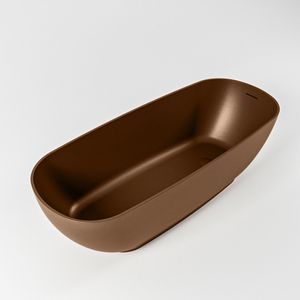 Vrijstaand bad Mondiaz Rock | 170x70 cm | Solid surface | Ovaal | Rust