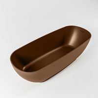 Vrijstaand bad Mondiaz Rock | 170x70 cm | Solid surface | Ovaal | Rust
