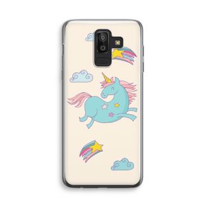 Vliegende eenhoorn: Samsung Galaxy J8 (2018) Transparant Hoesje