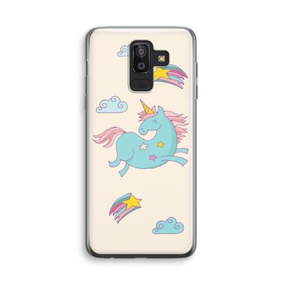 Vliegende eenhoorn: Samsung Galaxy J8 (2018) Transparant Hoesje