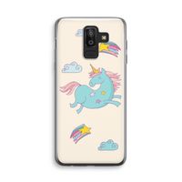 Vliegende eenhoorn: Samsung Galaxy J8 (2018) Transparant Hoesje