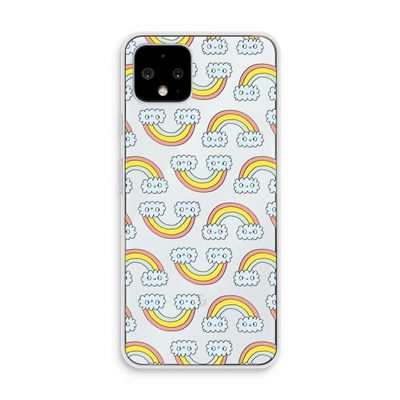 Regenboog: Pixel 4 Transparant Hoesje