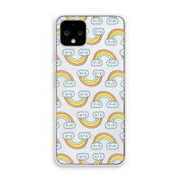 Regenboog: Pixel 4 Transparant Hoesje