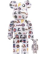 MEDICOM TOY x MLB National League lot de figurines BE@RBRICK 100% + 400% - Blanc