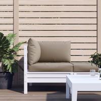 VidaXL Palletkussens 3 st oxford stof taupe