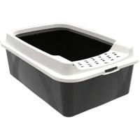 Kattenbak met randen - ROTHO MYPET - BONNIE - 57,2 x 39,3 x 20,9 cm - Zwart Kattenbak met randen - ROTHO MYPET - BONNIE - 57,2 x 39,3 x 20,9 cm - Zwart