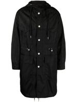 Versace manteau Barocco Silhouette jacquard - Noir