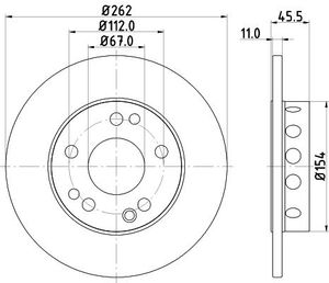 Remschijf Gecoat 52102PRO 8DD355100741