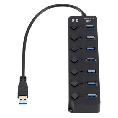 7-poorts USB 3 0 Hi-Speed multi hub-uitbreiding met schakelaar voor PC & laptop