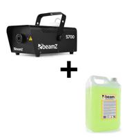 BeamZ S700 Rookmachine 700W + Beamz Rookvloeistof 5L