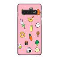 Happy bento friends: Samsung Galaxy S10 4G Volledig Geprint Hoesje