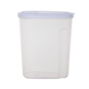 Voedselcontainer strooibus - transparant - 5 liter - kunststof - 25 x 12 x 30 cm   -