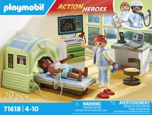 PLAYMOBIL Action Heroes - MRI met patiënt Constructiespeelgoed