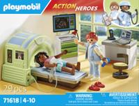 PLAYMOBIL Action Heroes - MRI met patiënt Constructiespeelgoed - thumbnail