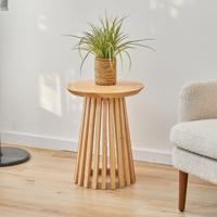 Artistiq Bijzettafel 'Nikkie' Hevea hout, 40cm, kleur Naturel