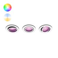 Philips InbouwspotHue Centura - White and Color set van 3 wit - 929003809701