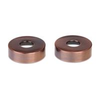 Kraanrozet 2 stuks Blue Label | 74 mm | 3/4 + schroefrozet | Messing | Geborsteld brons Kraanrozet 2 stuks Blue Label | 74 mm | 3/4 + schroefrozet | Messing | Geborsteld brons