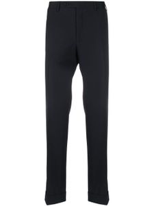 Canali pantalon de costume en laine à coupe droite - Bleu