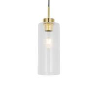 QAZQA Art Deco hanglamp goud met glas - Laura - thumbnail