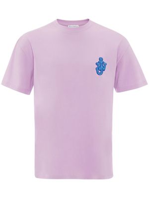JW Anderson t-shirt à patch logo Anchor - Violet