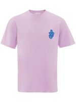 JW Anderson t-shirt à patch logo Anchor - Violet
