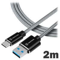 Tactische Fast Rope Oplaadkabel - USB-A/USB-C - 2m - thumbnail