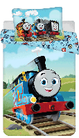 Thomas de Trein dekbedovertrek - 100 x 135 cm - Katoen - thumbnail