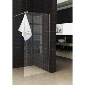 Wiesbaden Sita inloopdouche met handdoekhouder 90x200 cm chroom/8 mm helder glas met Nano coating