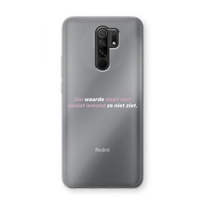 uw waarde daalt niet: Xiaomi Redmi 9 Transparant Hoesje