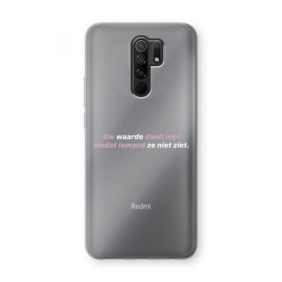 uw waarde daalt niet: Xiaomi Redmi 9 Transparant Hoesje