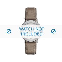 Marc by Marc Jacobs horlogeband MJ1472 Leder Taupe 16mm + wit stiksel