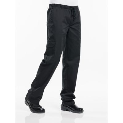 Chaud Devant kokspantalon - Baggy - loose fit - zwart - maat L