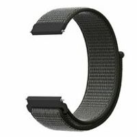 Sport Loop nylon bandje - Donkergroen met grijze band - Samsung Galaxy Watch 6 - 40mm & 44mm