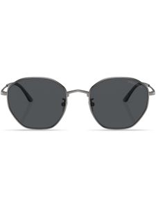 Giorgio Armani lunettes de soleil à monture géométrique - Gris