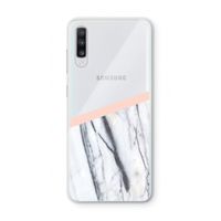 A touch of peach: Samsung Galaxy A70 Transparant Hoesje