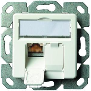 J00020A0500  - Network outlet, category 6, alpine white, J00020A0500