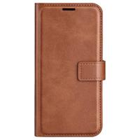 Casecentive Leren Wallet case met sluiting iPhone 16 Pro tan